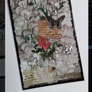Mixed media art postcard size.. #101
